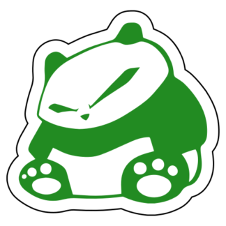 JDM Panda Sticker (Green)